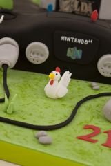 Nintendo 64 / Zelda: Ocarina of Time Cake